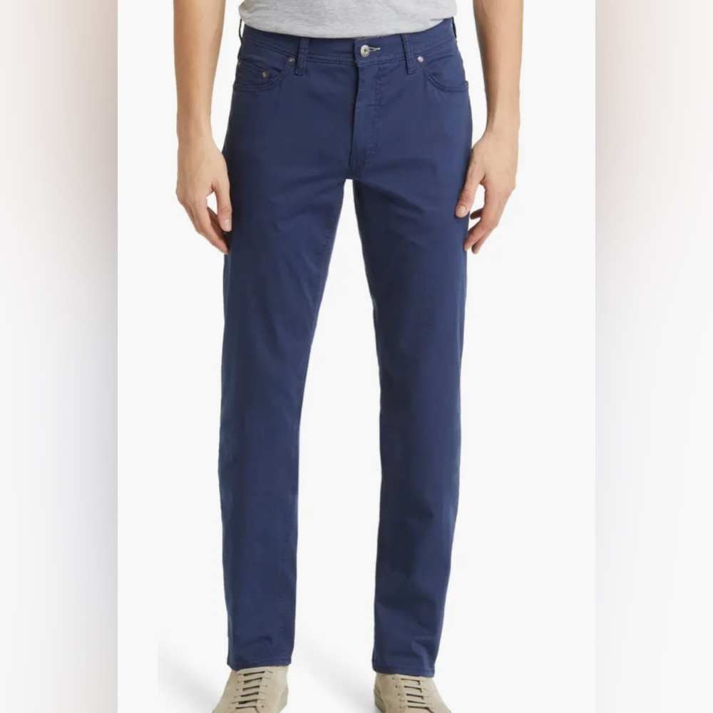 Brax Cooper Fancy Chino Pants Men's 40/32 Regular Fit 5 Pockets Cotton Blue NWT✅